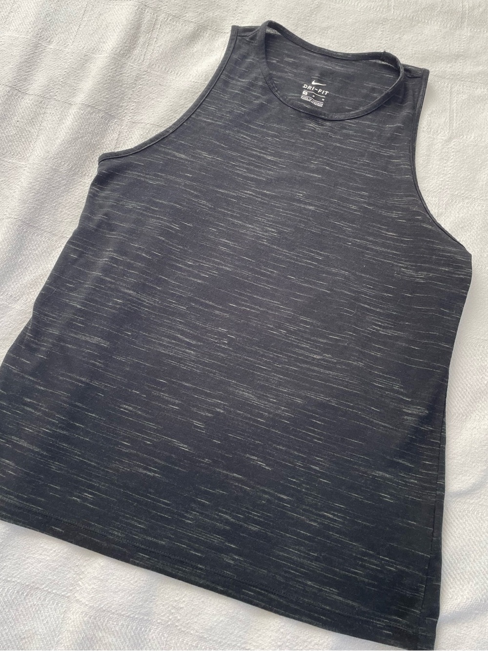 Nike Women's Dark Heather Grey DRI-FIT Tank Top